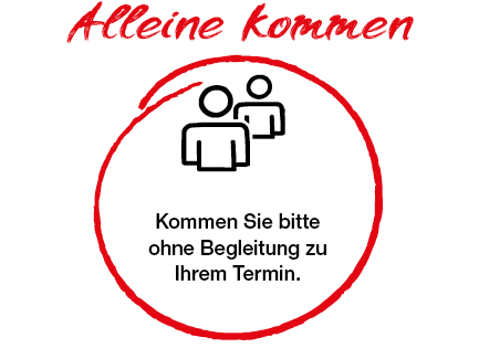 Hygienevorschriften 3 (Alleine kommen)