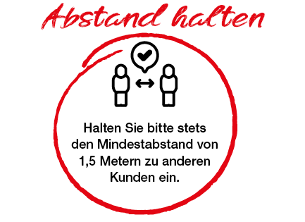 Hygienevorschriften 5 (Abstand halten)